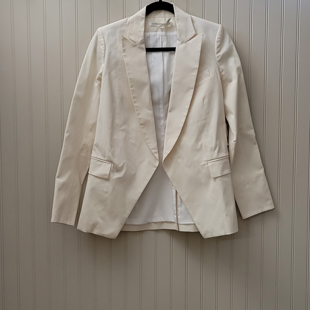 Veronica Beard size 2 cream off white blazer jacket